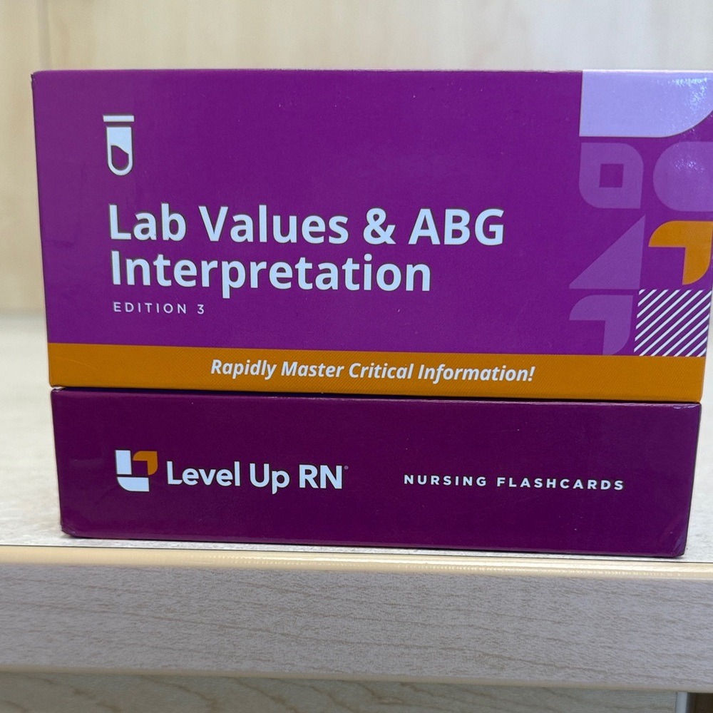 Lab Values & ABG Interpretation Flashcards - Purple